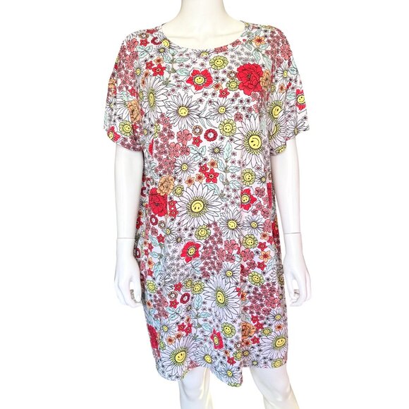 Joyspun & Secret Treasures Soft Lounge Dresses Floral & Camo w/ Pockets L/XL 2pk - Picture 5 of 11